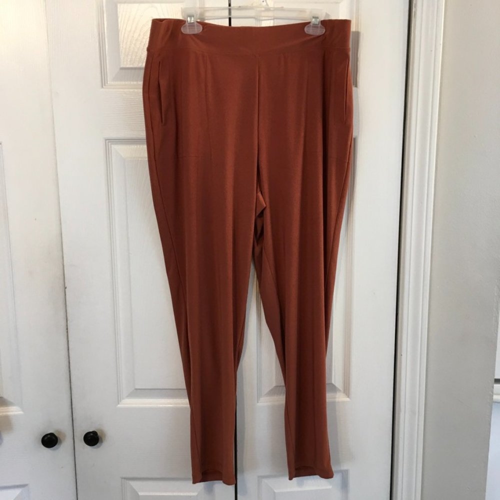 Attitudes By Renee Comfy Stretch Pants Sz Lg